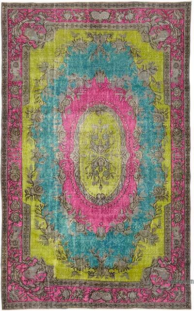 Hand Carved Over-Dyed Rug - 6' 2" x 9' 10" (74" x 118")