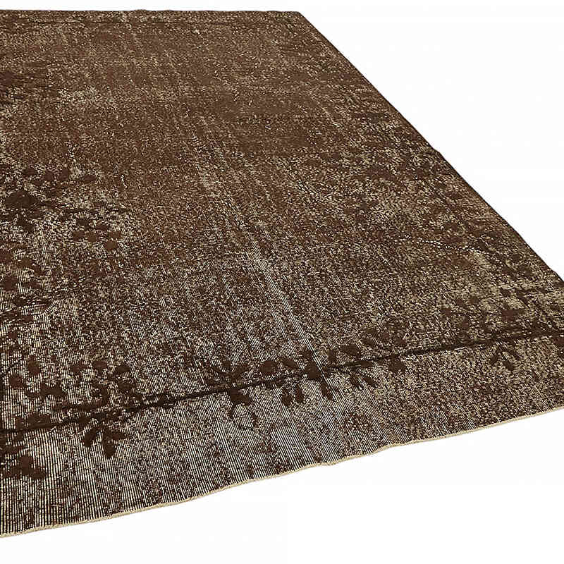 Hand Carved Over-Dyed Rug - 6' 5" x 10' 1" (77" x 121") - K0082113