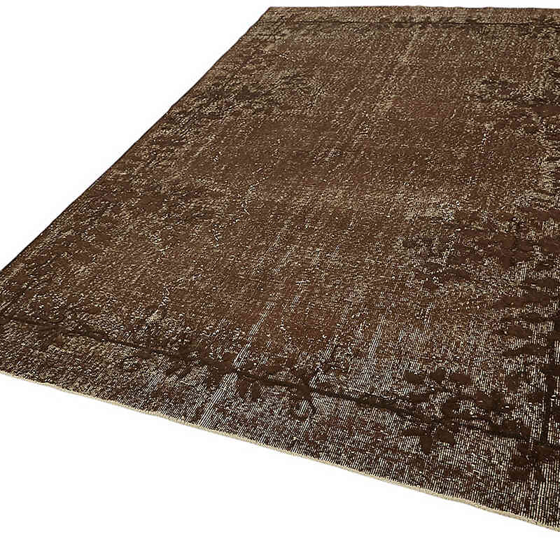 Hand Carved Over-Dyed Rug - 6' 5" x 10' 1" (77" x 121") - K0082113
