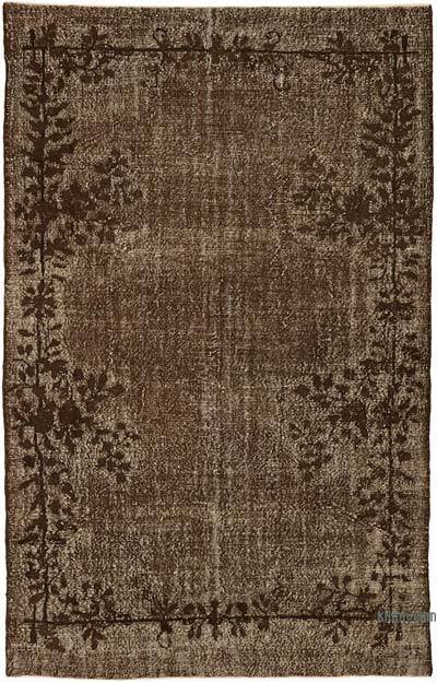 Hand Carved Over-Dyed Rug - 6' 5" x 10' 1" (77" x 121")