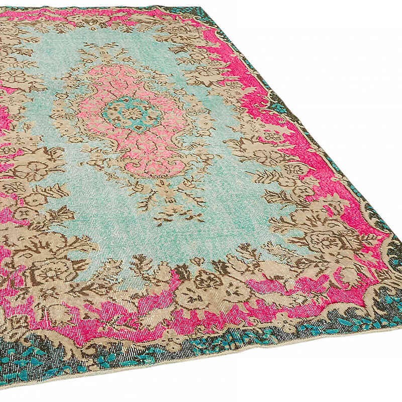 Hand Carved Over-Dyed Rug - 4' 11" x 8' 10" (59" x 106") - K0082116