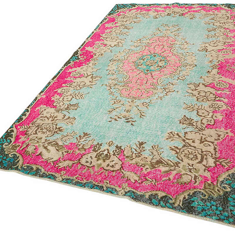 Hand Carved Over-Dyed Rug - 4' 11" x 8' 10" (59" x 106") - K0082116