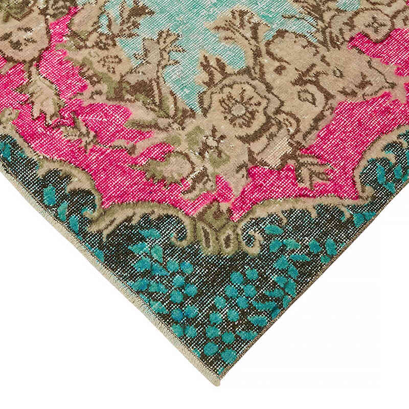 Hand Carved Over-Dyed Rug - 4' 11" x 8' 10" (59" x 106") - K0082116