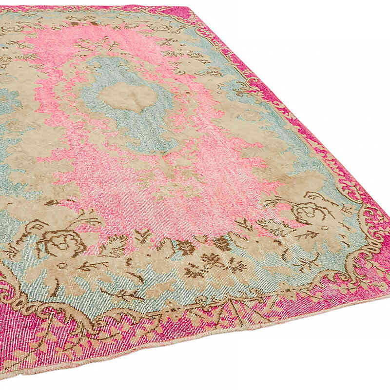 Hand Carved Over-Dyed Rug - 5' 4" x 9' 9" (64" x 117") - K0082117