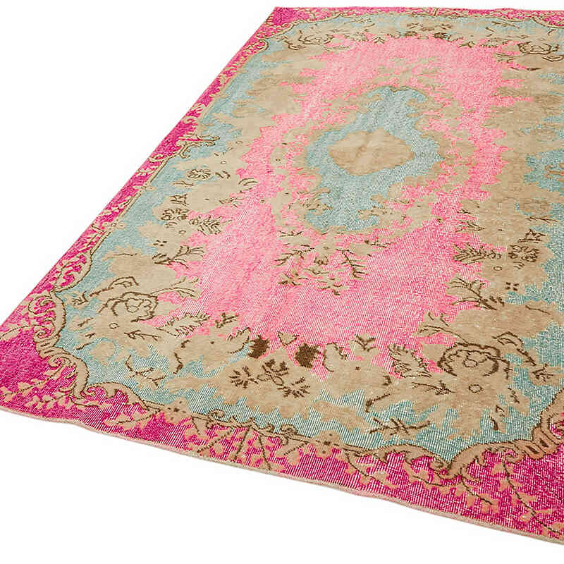 Hand Carved Over-Dyed Rug - 5' 4" x 9' 9" (64" x 117") - K0082117