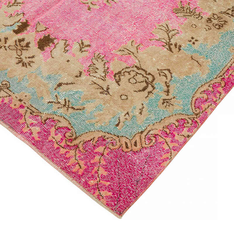 Hand Carved Over-Dyed Rug - 5' 4" x 9' 9" (64" x 117") - K0082117