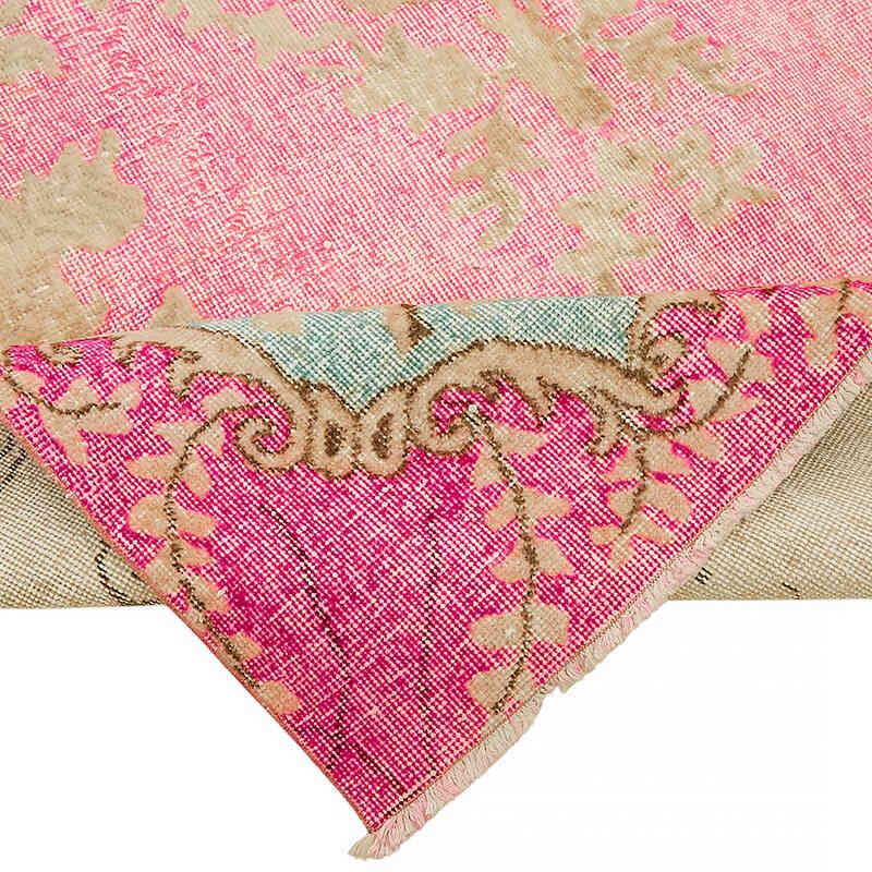 Hand Carved Over-Dyed Rug - 5' 4" x 9' 9" (64" x 117") - K0082117