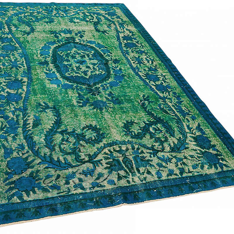 Hand Carved Over-Dyed Rug - 5' 4" x 8' 11" (64" x 107") - K0082118