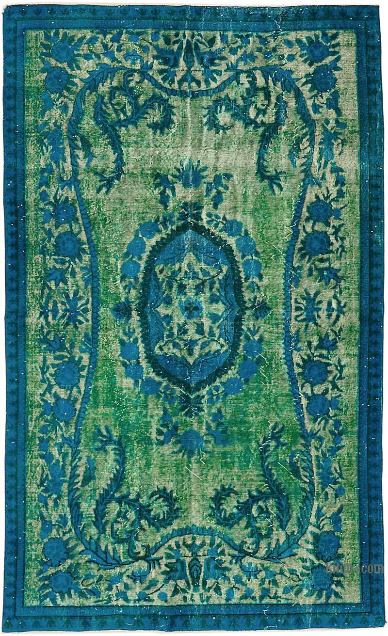 Hand Carved Over-Dyed Rug - 5' 4" x 8' 11" (64" x 107") - K0082118