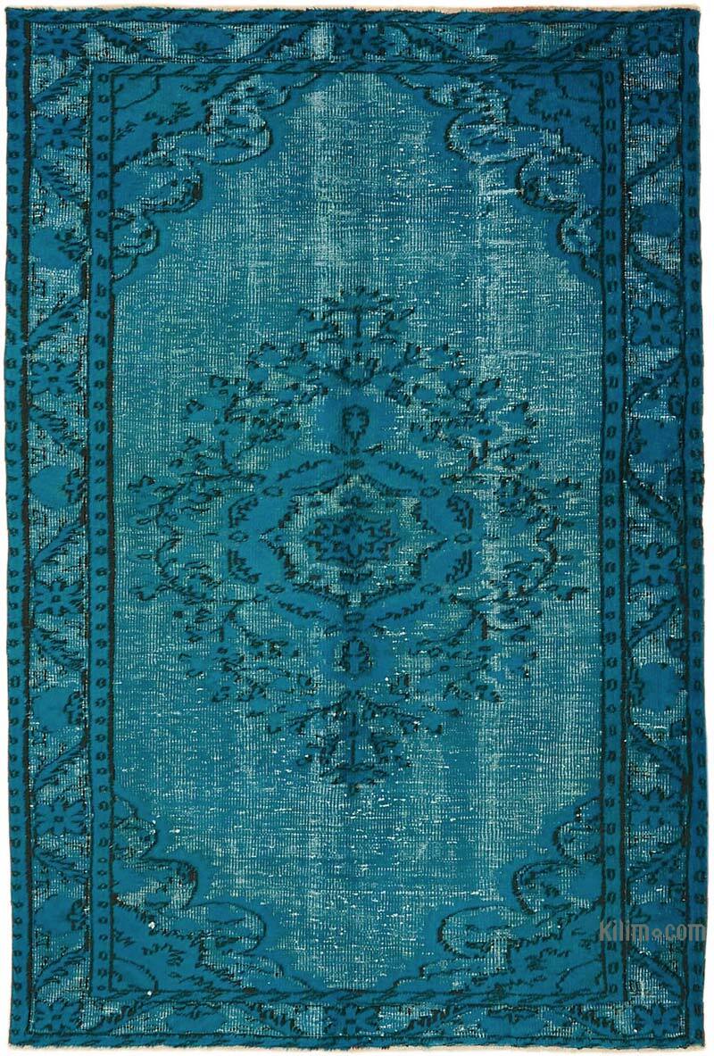 Hand Carved Over-Dyed Rug - 5' 8" x 8' 8" (68" x 104") - K0082120