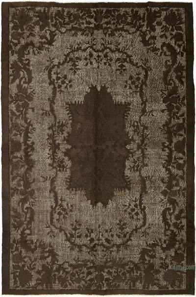 Hand Carved Over-Dyed Rug - 6' 8" x 10' 4" (80" x 124")