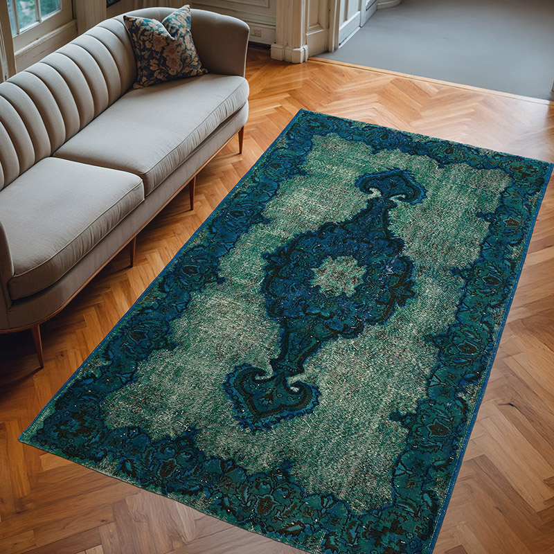 El Oyması Boyalı Halı - 163 cm x 276 cm - K0082124
