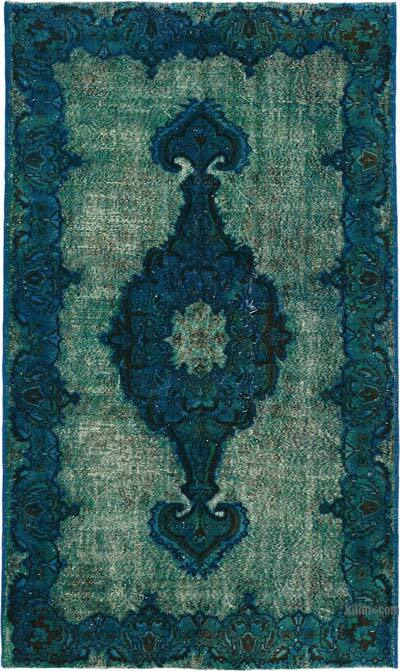 Hand Carved Over-Dyed Rug - 5' 4" x 9' 1" (64" x 109")