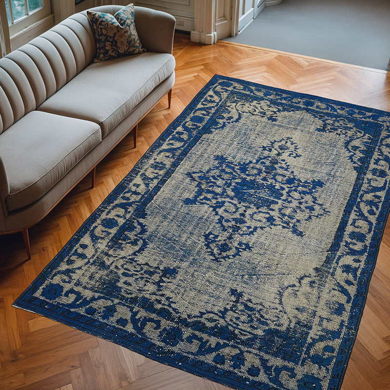 El Oyması Boyalı Halı - 184 cm x 279 cm - K0082125