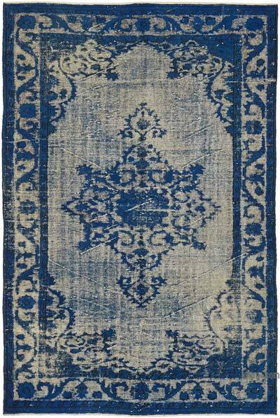 Hand Carved Over-Dyed Rug - 6'  x 9' 2" (72" x 110")