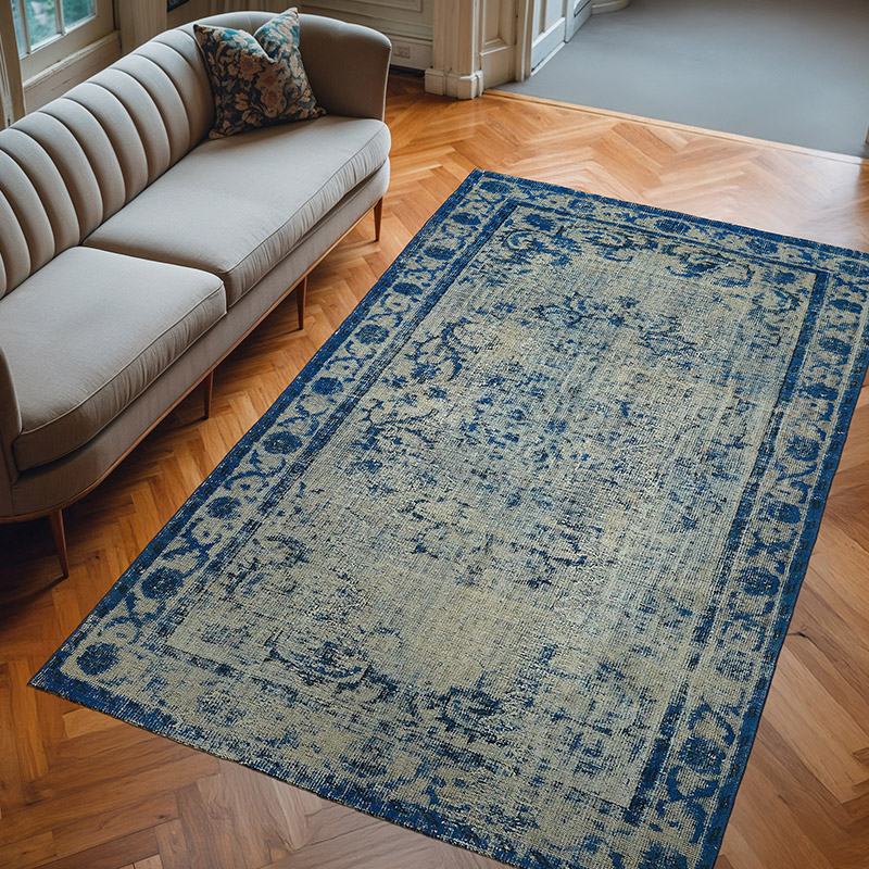 El Oyması Boyalı Halı - 186 cm x 299 cm - K0082126