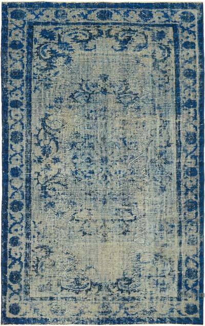 Hand Carved Over-Dyed Rug - 6' 1" x 9' 10" (73" x 118")