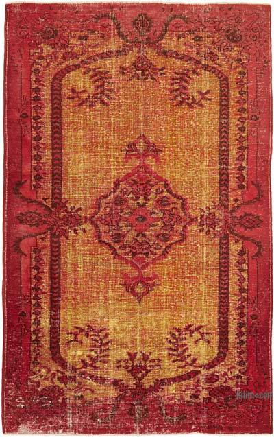 Hand Carved Over-Dyed Rug - 6' 1" x 9' 7" (73" x 115")