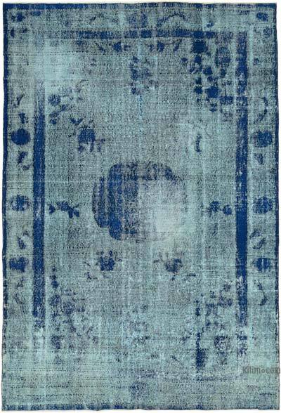 Hand Carved Over-Dyed Rug - 6' 9" x 10'  (81" x 120")