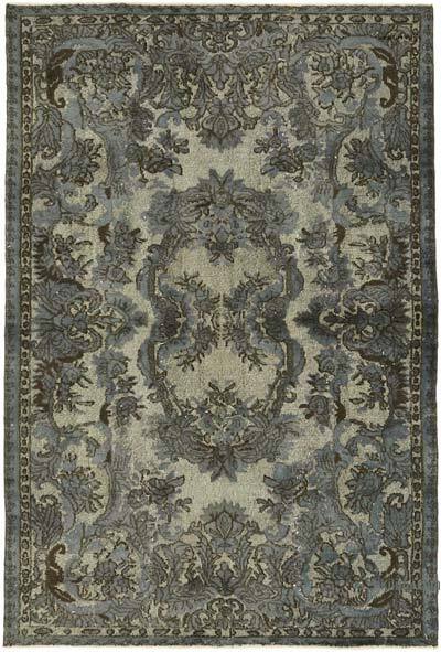 Hand Carved Over-Dyed Rug - 5' 5" x 8' 4" (65" x 100")