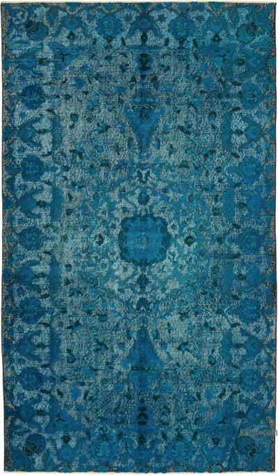 Hand Carved Over-Dyed Rug - 5' 5" x 9' 3" (65" x 111")
