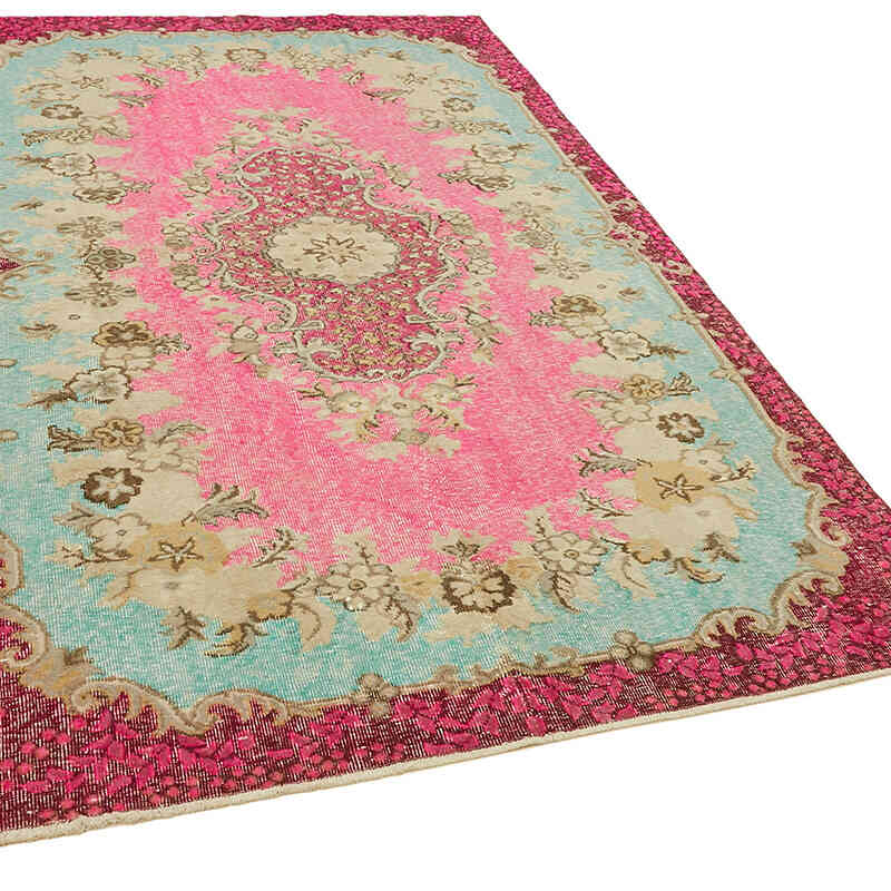 Hand Carved Over-Dyed Rug - 5' 5" x 8' 11" (65" x 107") - K0082133