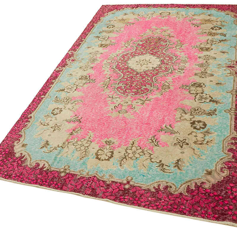 Hand Carved Over-Dyed Rug - 5' 5" x 8' 11" (65" x 107") - K0082133