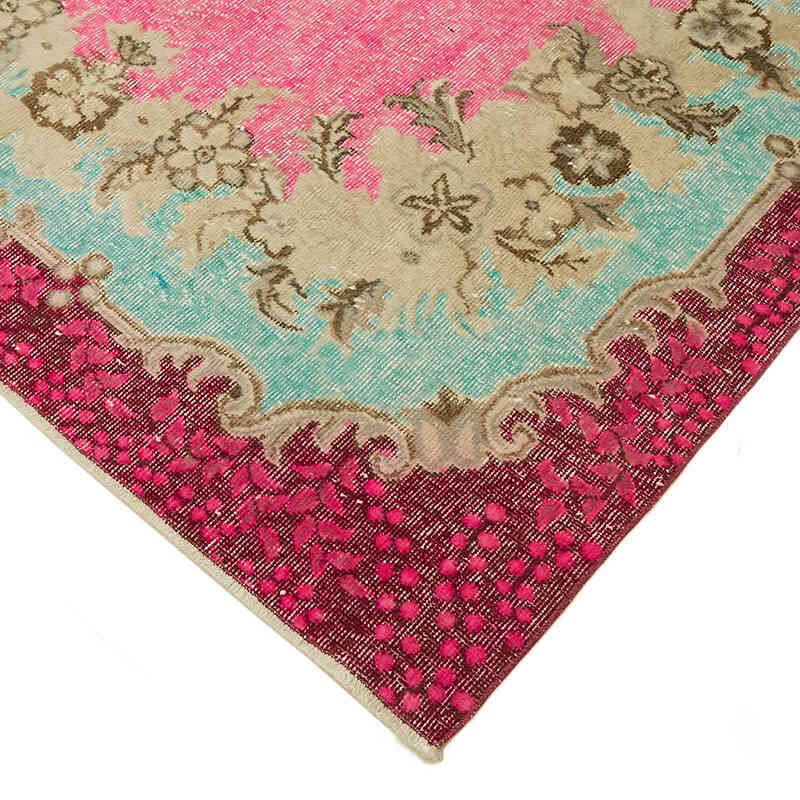 Hand Carved Over-Dyed Rug - 5' 5" x 8' 11" (65" x 107") - K0082133