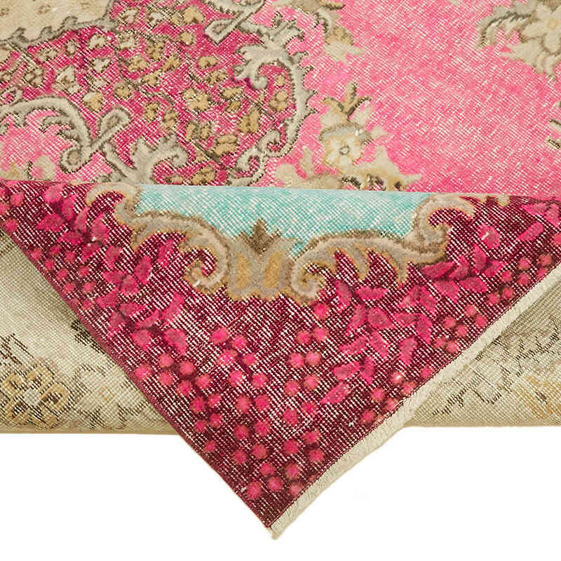 Hand Carved Over-Dyed Rug - 5' 5" x 8' 11" (65" x 107") - K0082133