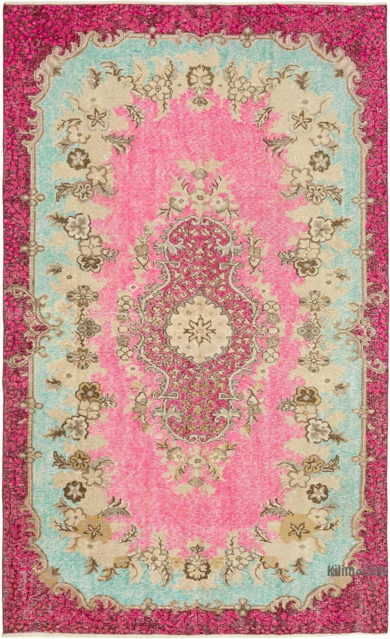 Hand Carved Over-Dyed Rug - 5' 5" x 8' 11" (65" x 107") - K0082133