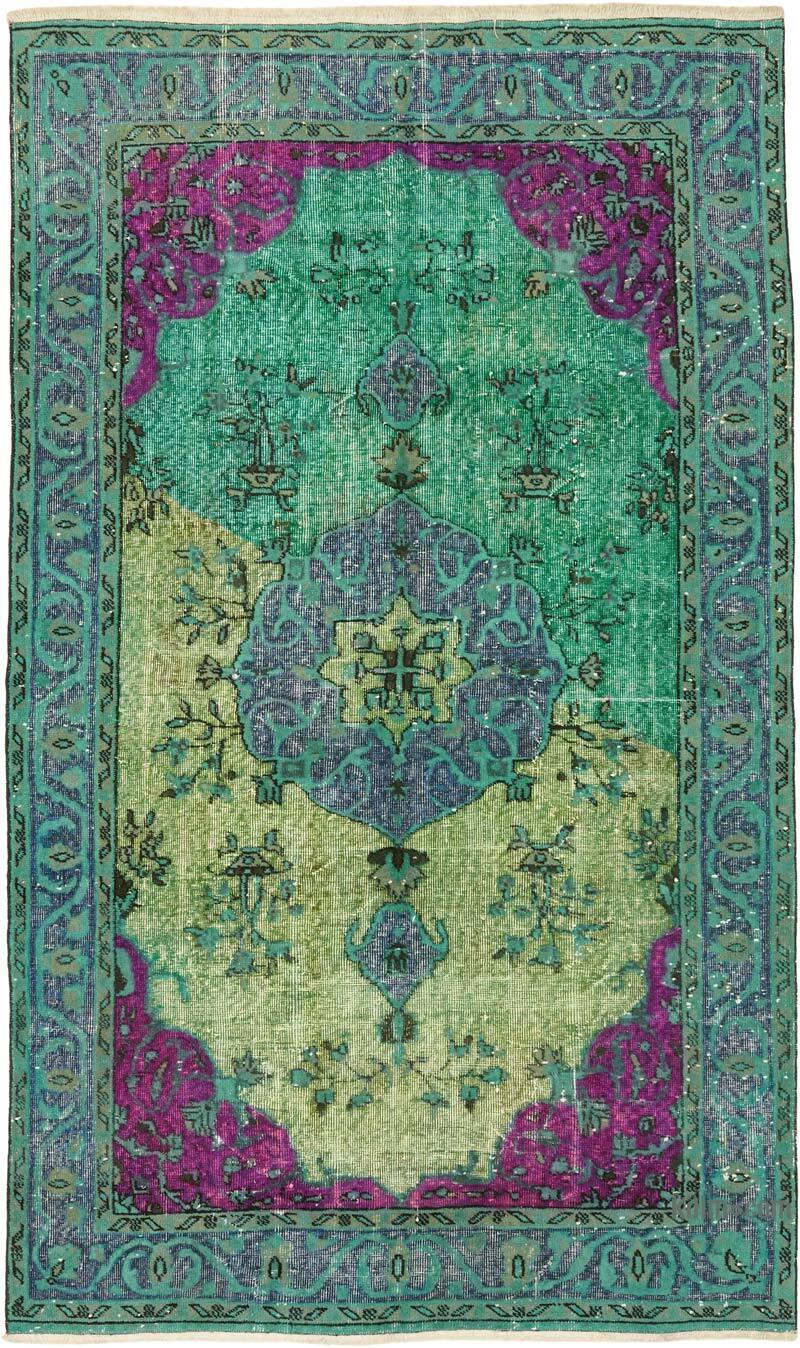 El Oyması Boyalı Halı - 155 cm x 265 cm - K0082136