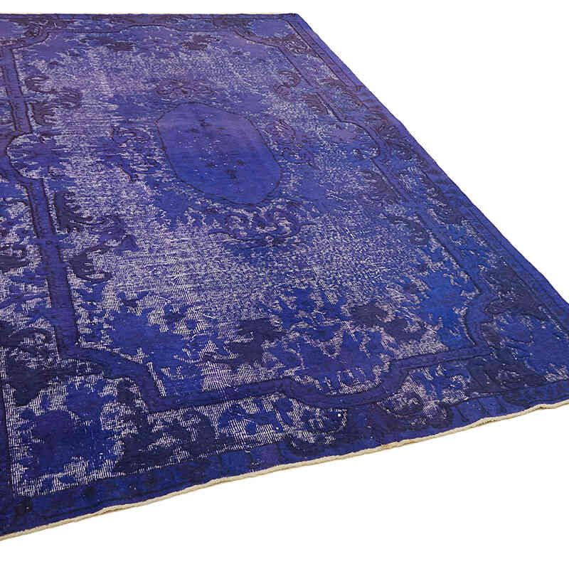 Hand Carved Over-Dyed Rug - 6' 3" x 10'  (75" x 120") - K0082138