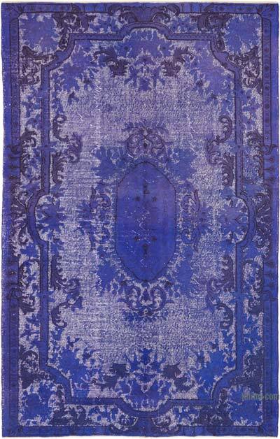 Hand Carved Over-Dyed Rug - 6' 3" x 10'  (75" x 120")