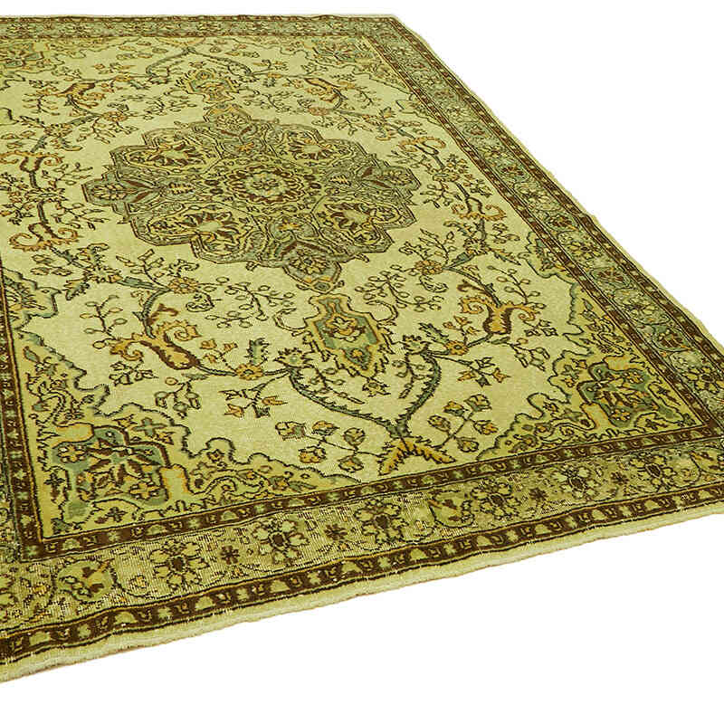 Hand Carved Over-Dyed Rug - 6' 7" x 9' 6" (79" x 114") - K0082139