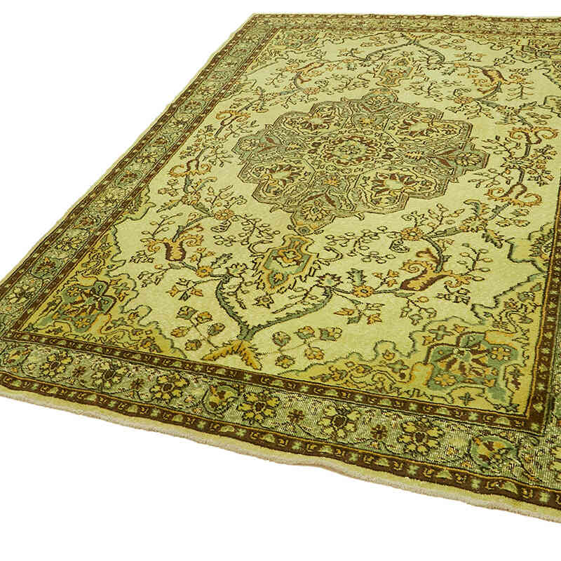 Hand Carved Over-Dyed Rug - 6' 7" x 9' 6" (79" x 114") - K0082139