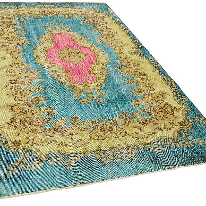 Alfombra Tallada a Mano Sobre Teñida - 166 cm x 287 cm - K0082142