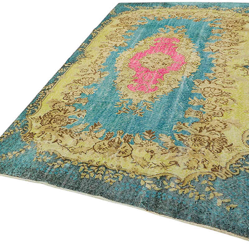 Alfombra Tallada a Mano Sobre Teñida - 166 cm x 287 cm - K0082142