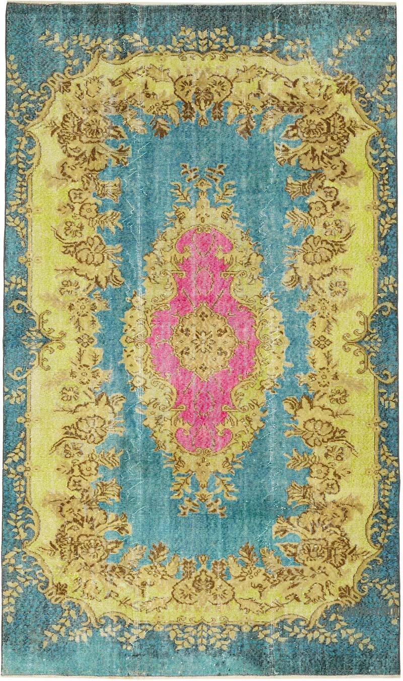Alfombra Tallada a Mano Sobre Teñida - 166 cm x 287 cm - K0082142