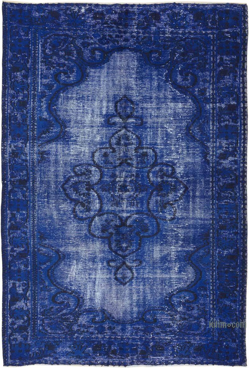 Alfombra Tallada a Mano Sobre Teñida - 190 cm x 278 cm - K0082145