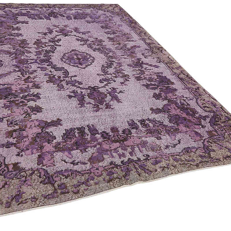 Hand Carved Over-Dyed Rug - 6' 3" x 10' 2" (75" x 122") - K0082146