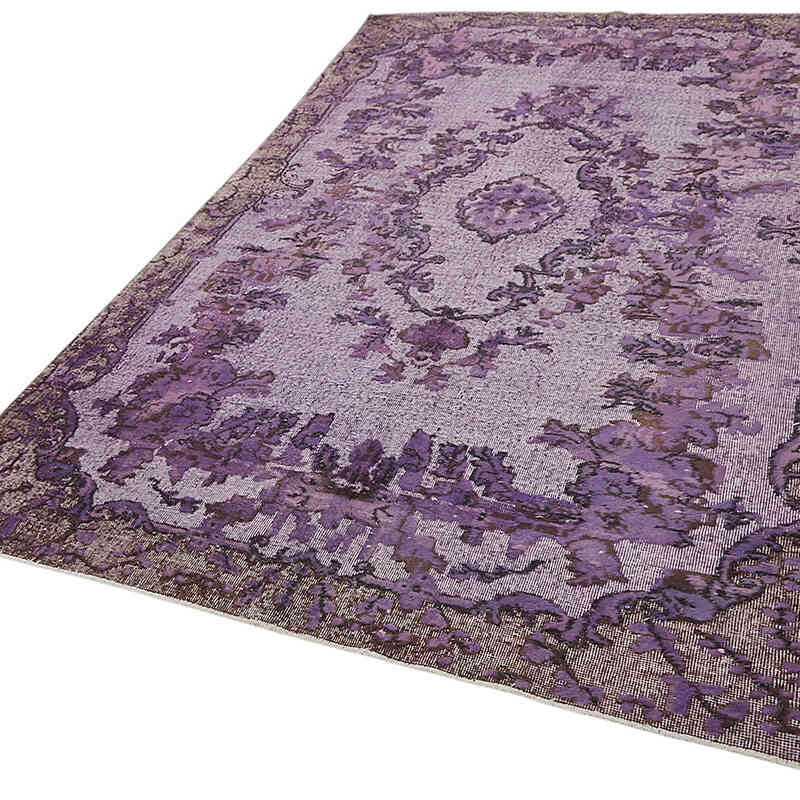Hand Carved Over-Dyed Rug - 6' 3" x 10' 2" (75" x 122") - K0082146