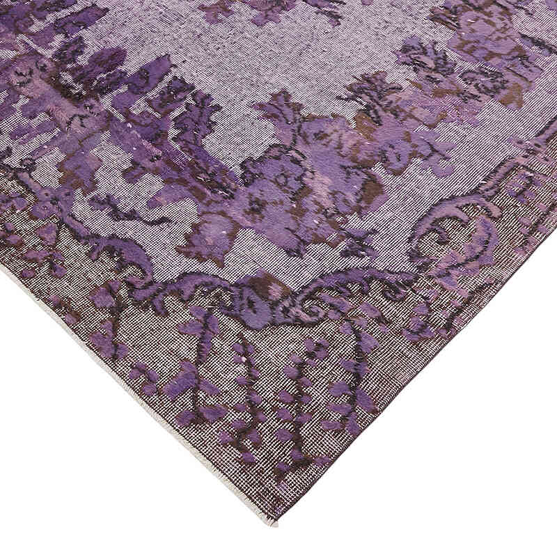 Hand Carved Over-Dyed Rug - 6' 3" x 10' 2" (75" x 122") - K0082146