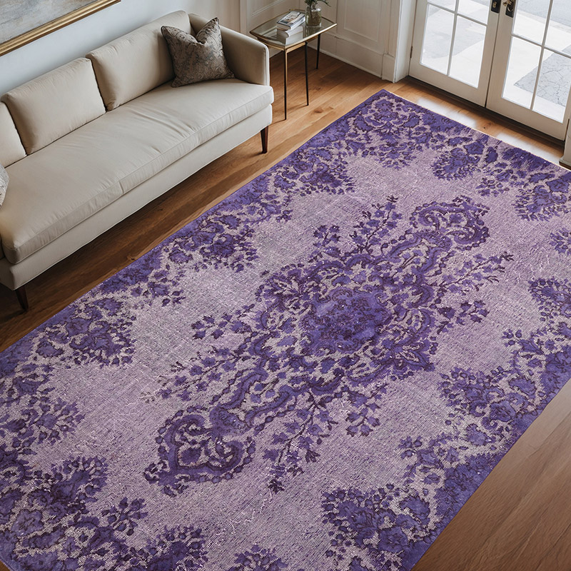 Alfombra Tallada a Mano Sobre Teñida - 207 cm x 324 cm - K0082150