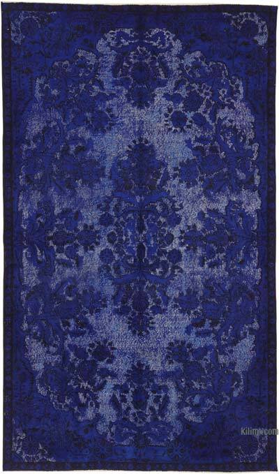 Hand Carved Over-Dyed Rug - 5' 4" x 9' 1" (64" x 109")