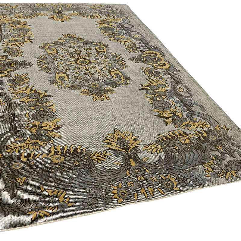 Hand Carved Over-Dyed Rug - 6' 4" x 9' 8" (76" x 116") - K0082155