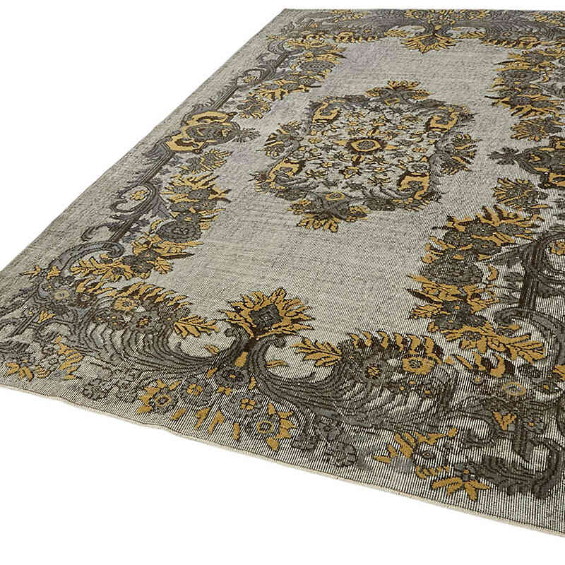 Hand Carved Over-Dyed Rug - 6' 4" x 9' 8" (76" x 116") - K0082155