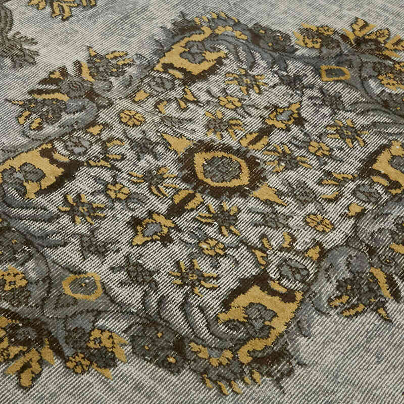 Hand Carved Over-Dyed Rug - 6' 4" x 9' 8" (76" x 116") - K0082155