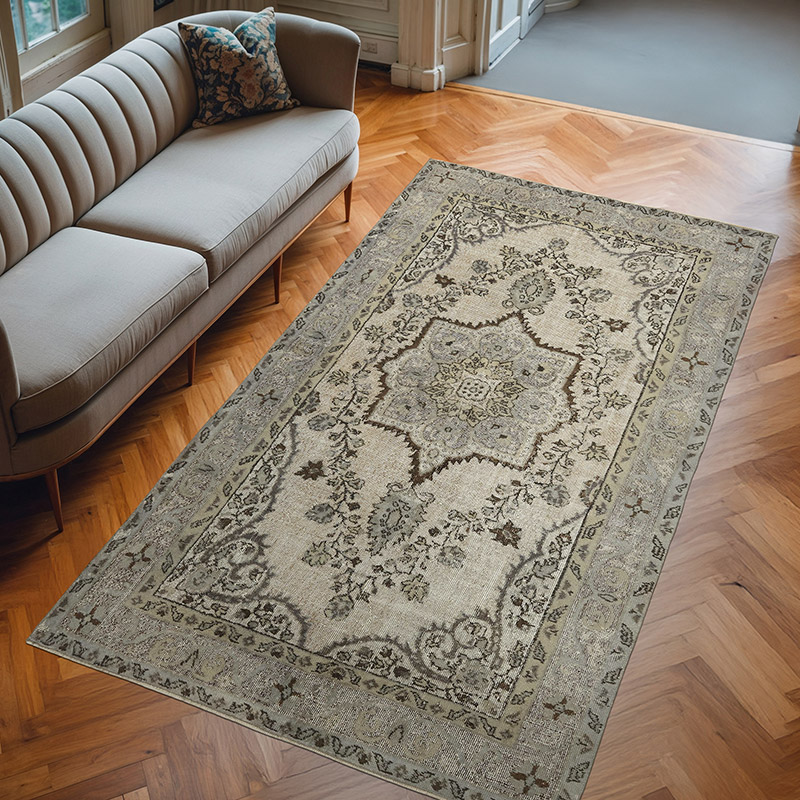 El Oyması Boyalı Halı - 167 cm x 291 cm - K0082157