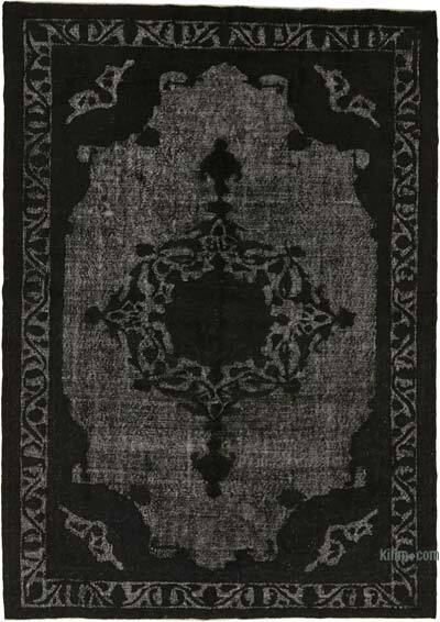 Hand Carved Over-Dyed Rug - 6' 11" x 9' 10" (83" x 118")