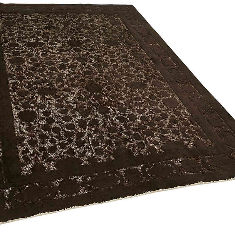 Hand Carved Over-Dyed Rug - 6' 6" x 9' 5" (78" x 113") - K0082161